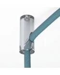 Descentralizador, gancho de techo para cable eléctrico textil con tope