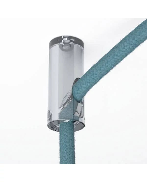 Descentralizador, gancho de techo para cable eléctrico con tope