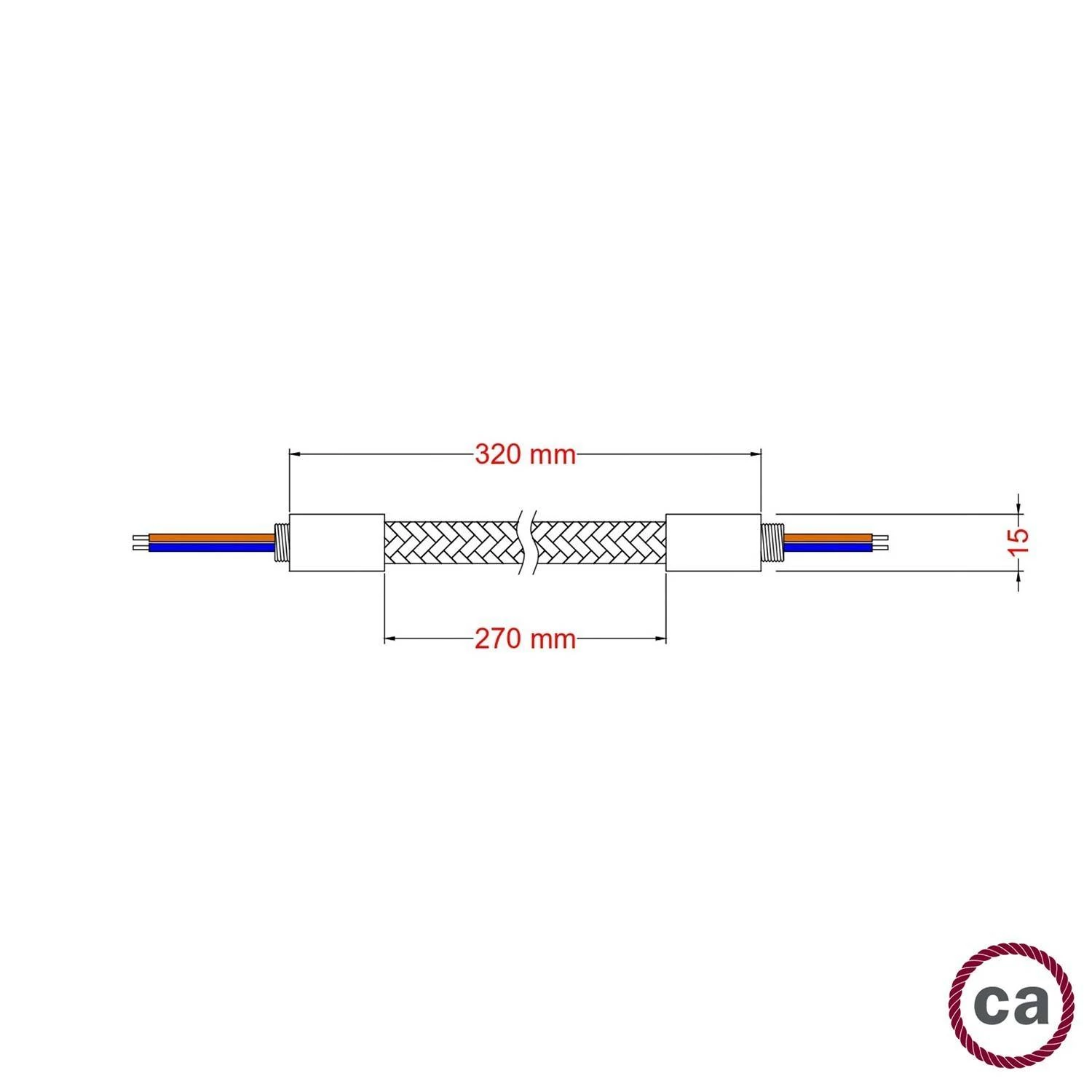 Manguera cubierta de tela FLEX RM73 Bronce