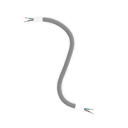 Manguera recubierta de tejido FLEX RZ04 Negro Blanco