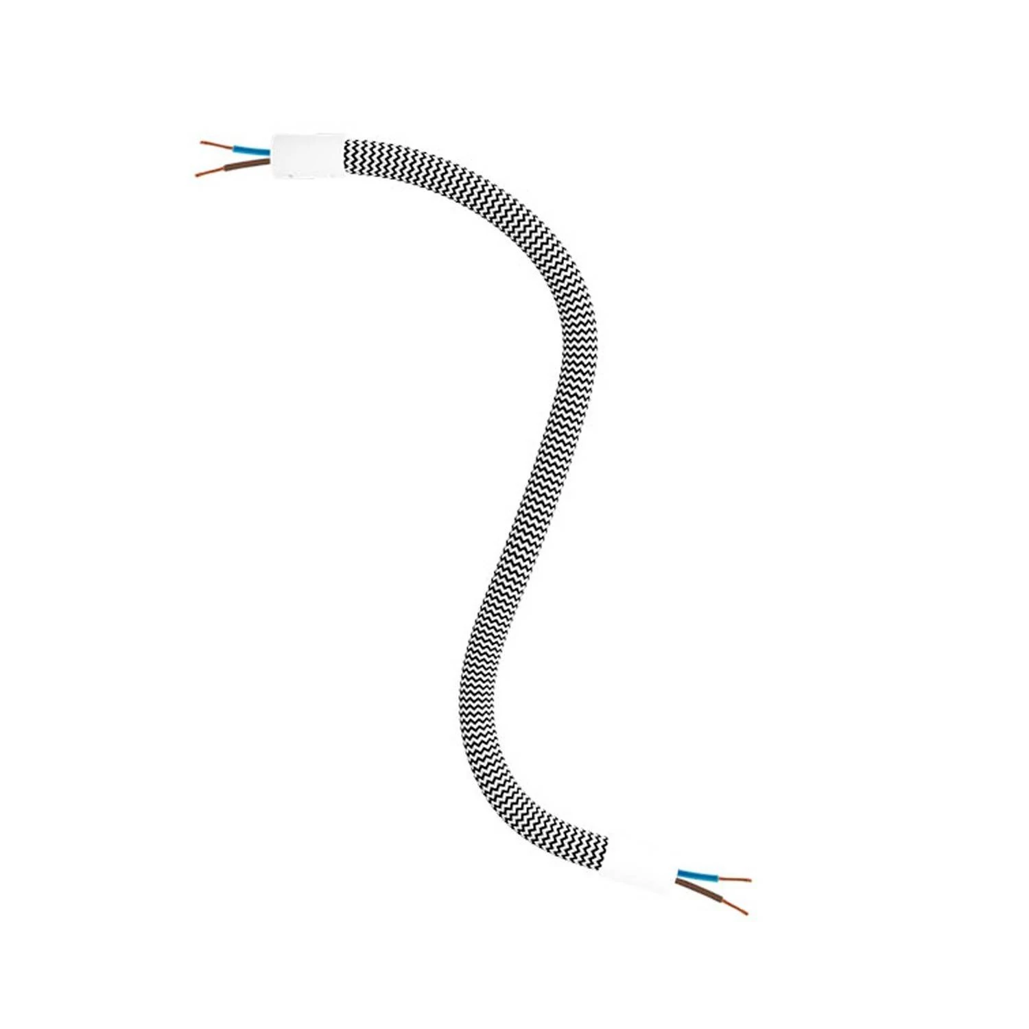 Manguera recubierta de tejido FLEX RZ04 Negro Blanco