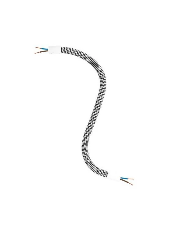 Manguera recubierta de tejido FLEX RZ04 Negro Blanco