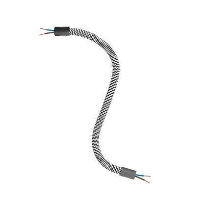 Manguera recubierta de tejido FLEX RZ04 Negro Blanco