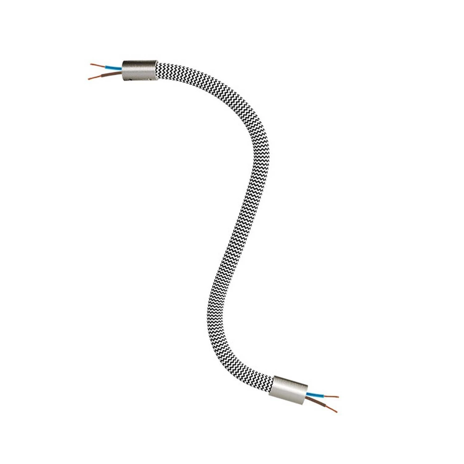 Manguera recubierta de tejido FLEX RZ04 Negro Blanco