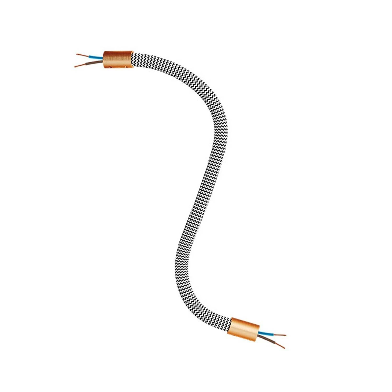 Manguera recubierta de tejido FLEX RZ04 Negro Blanco