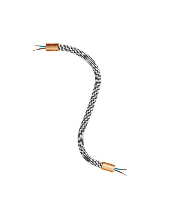 Manguera recubierta de tejido FLEX RZ04 Negro Blanco