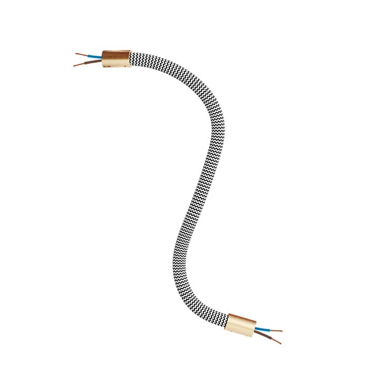 Manguera recubierta de tejido FLEX RZ04 Negro Blanco