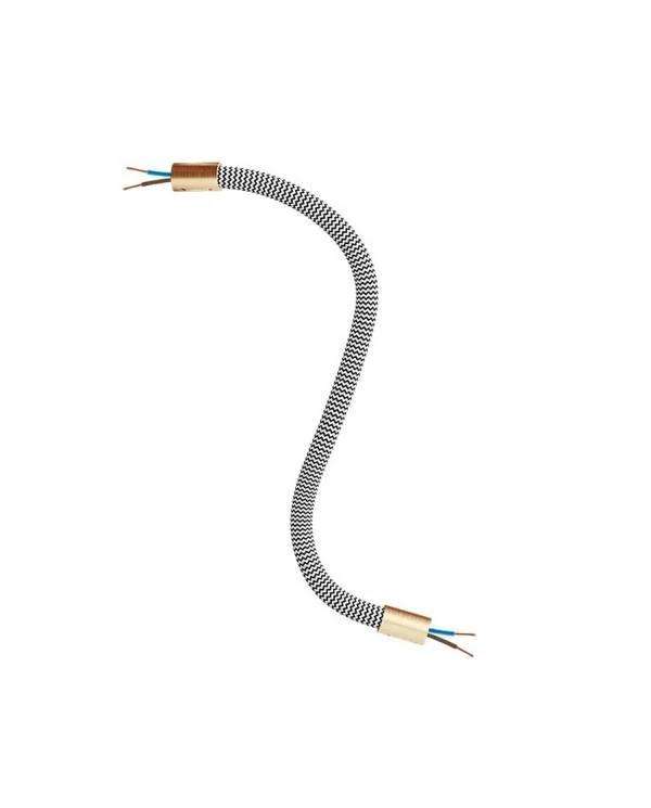 Manguera recubierta de tejido FLEX RZ04 Negro Blanco