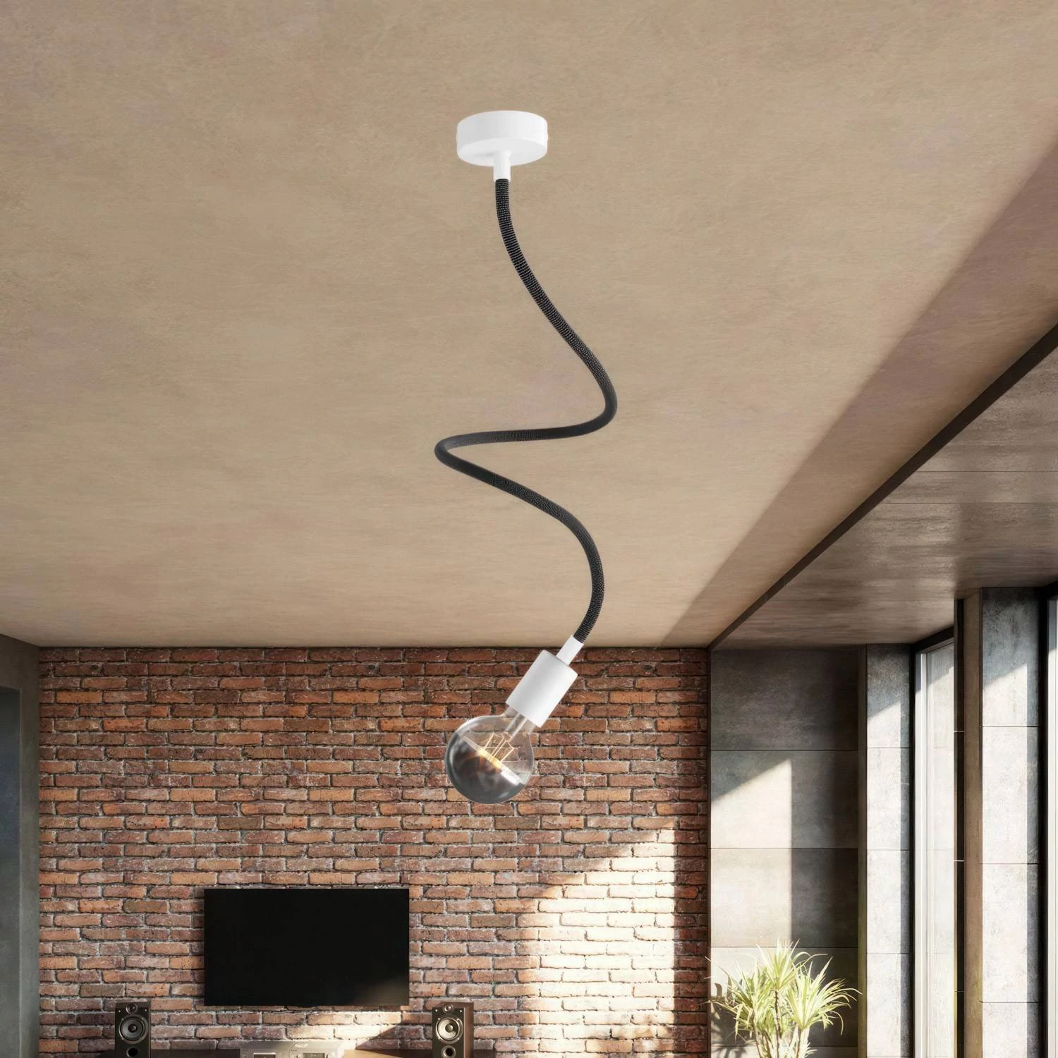 Manguera cubierta de tela FLEX RZ30 Hierro Negro