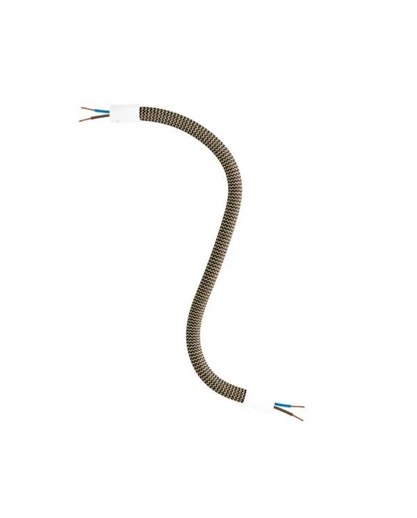 Manguera cubierta de tela FLEX RZ24 Negra y Dorada
