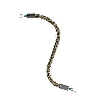 Manguera cubierta de tela FLEX RZ24 Negra y Dorada
