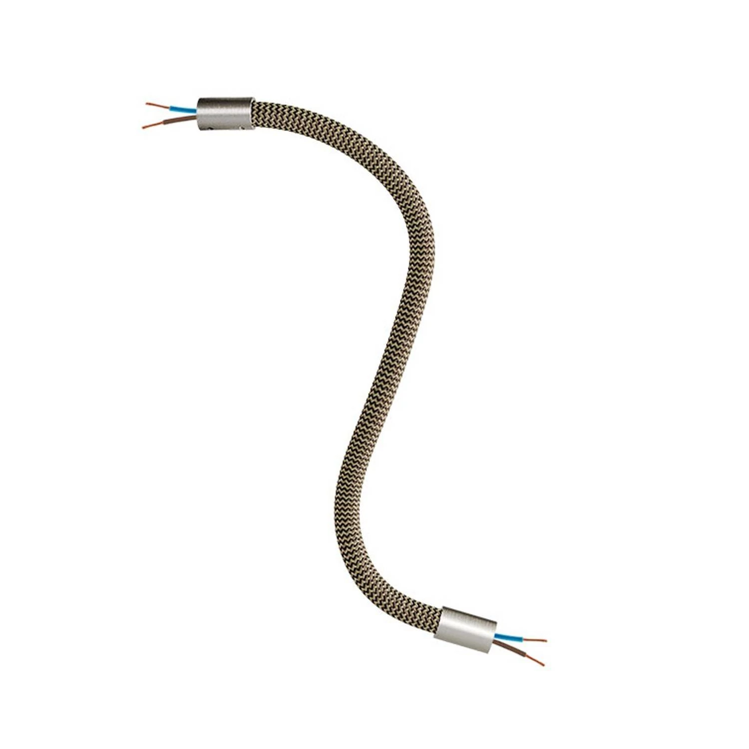 Manguera cubierta de tela FLEX RZ24 Negra y Dorada
