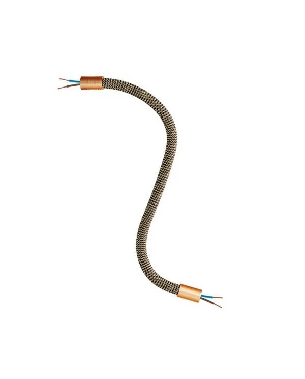 Manguera cubierta de tela FLEX RZ24 Negra y Dorada