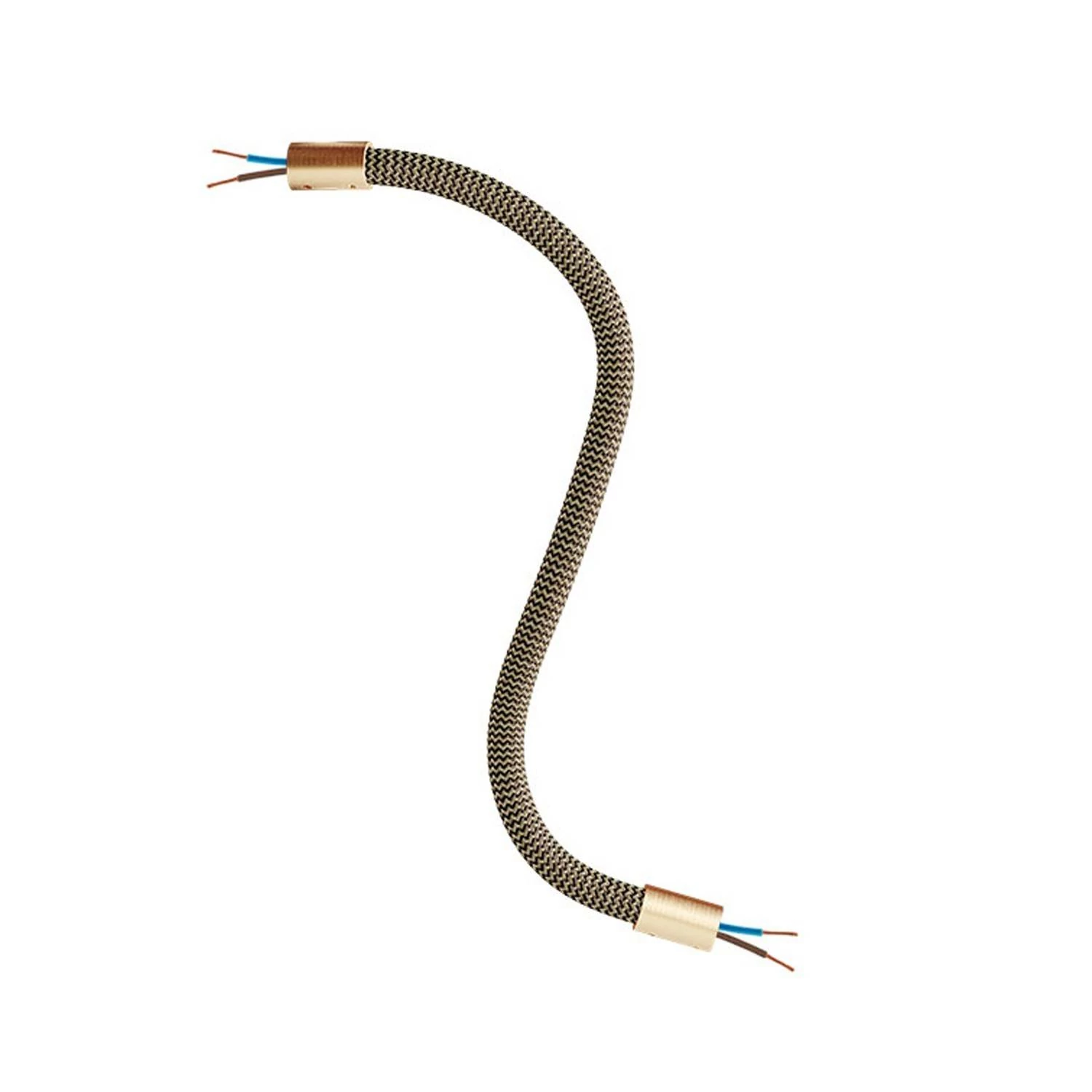 Manguera cubierta de tela FLEX RZ24 Negra y Dorada