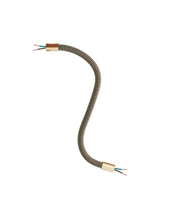 Manguera cubierta de tela FLEX RZ24 Negra y Dorada