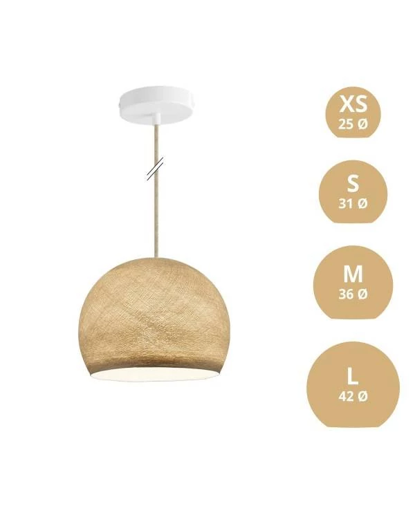 Lámpara colgante  Cupola con Pantalla hecha a mano