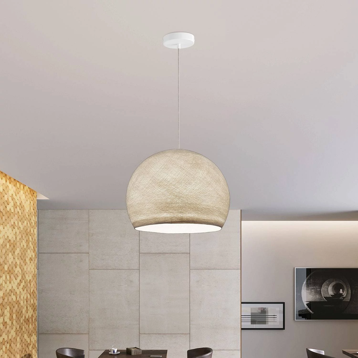 Lámpara colgante  Cupola con Pantalla hecha a mano