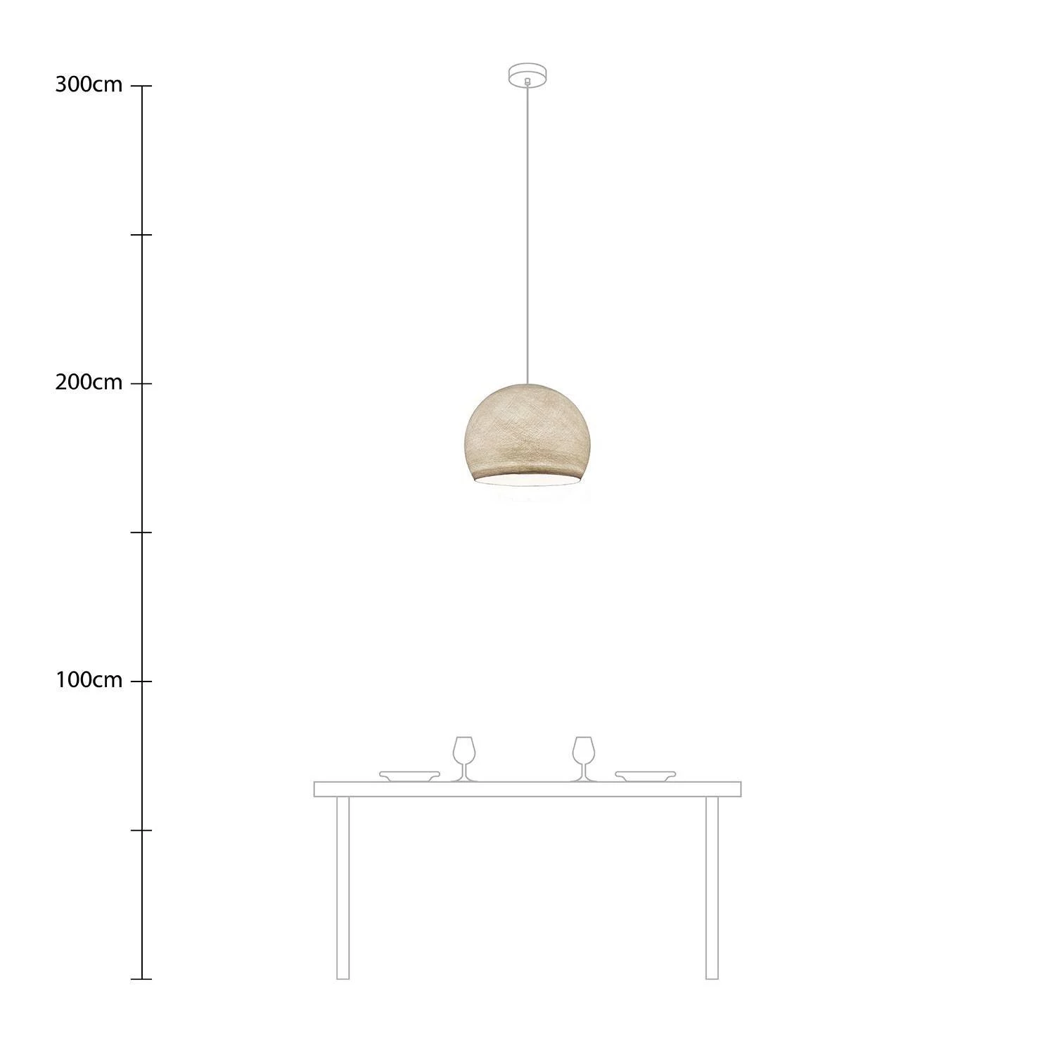Lámpara colgante  Cupola con Pantalla hecha a mano