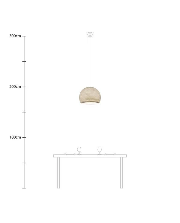 Lámpara colgante  Cupola con Pantalla hecha a mano
