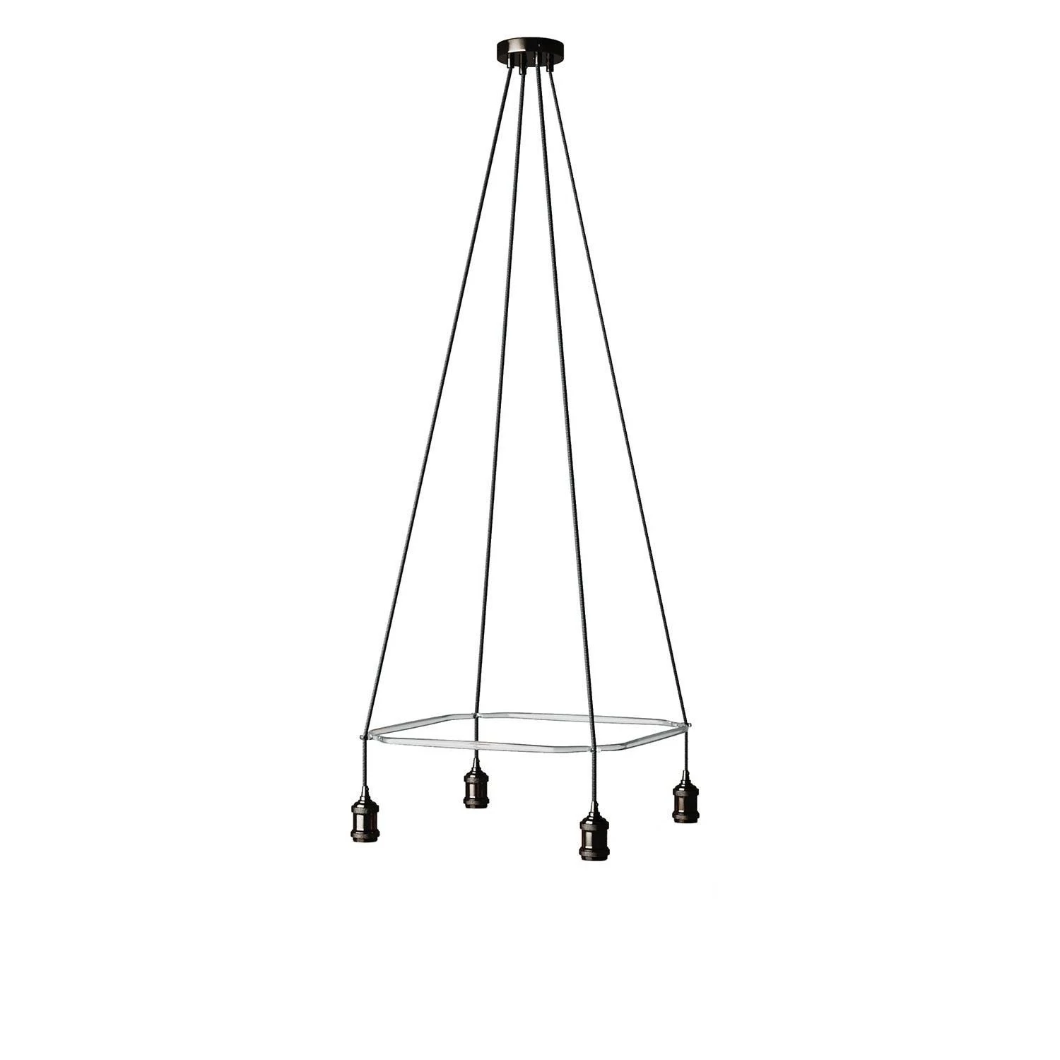 Cage  Crystal Lámpara de Araña de 4 caídas