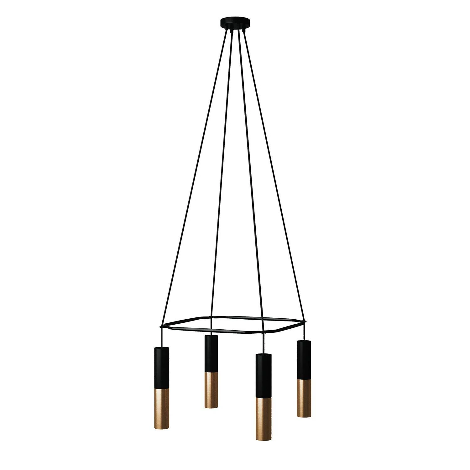 Cage Tub-E14 Lámpara de Araña de 4 caídas