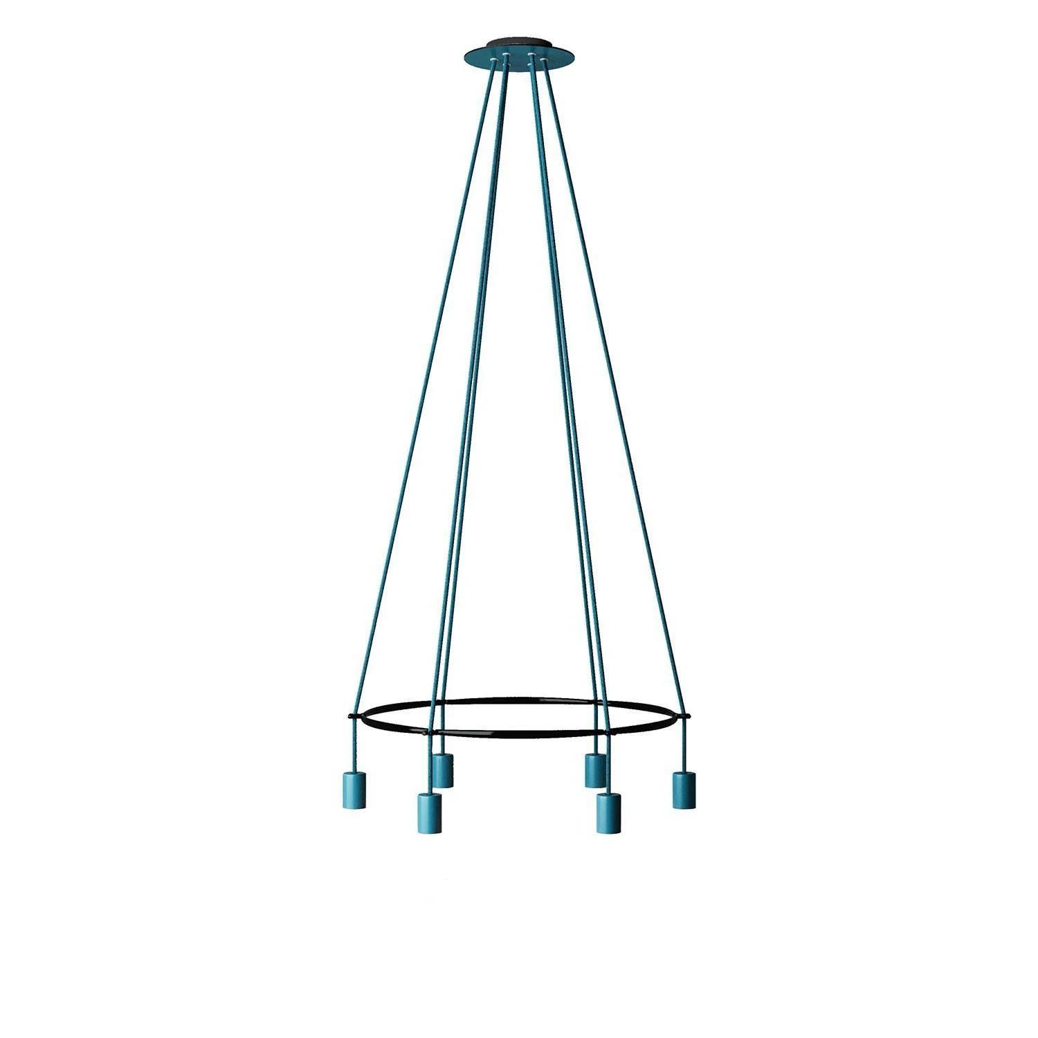 Cage Edison ST64 Lámpara de Araña a 6 caídas