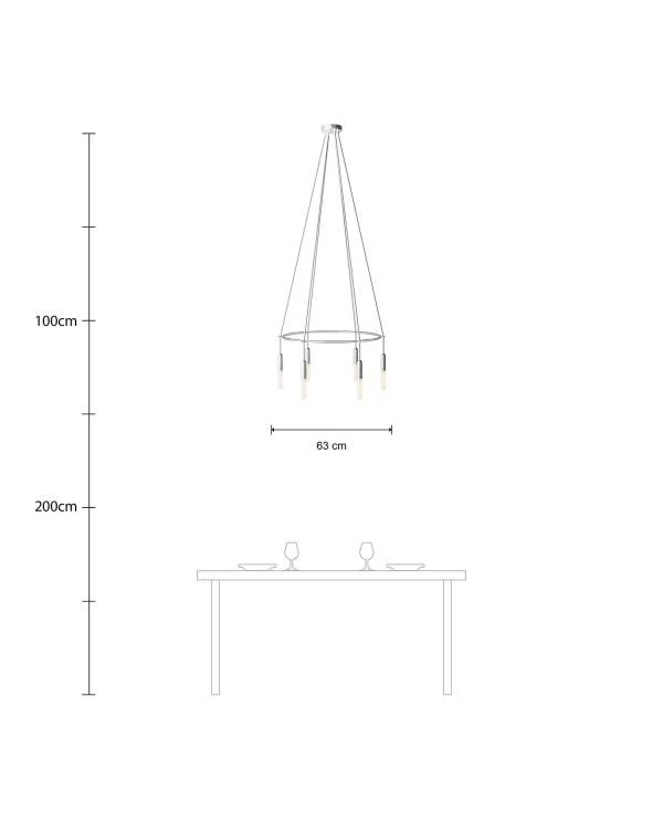 Cage P-light  Lámpara de Araña a 6 caídas