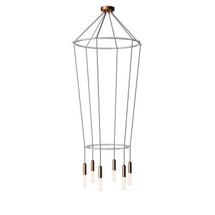 Cage P-light Lámpara de Araña a 6 caídas