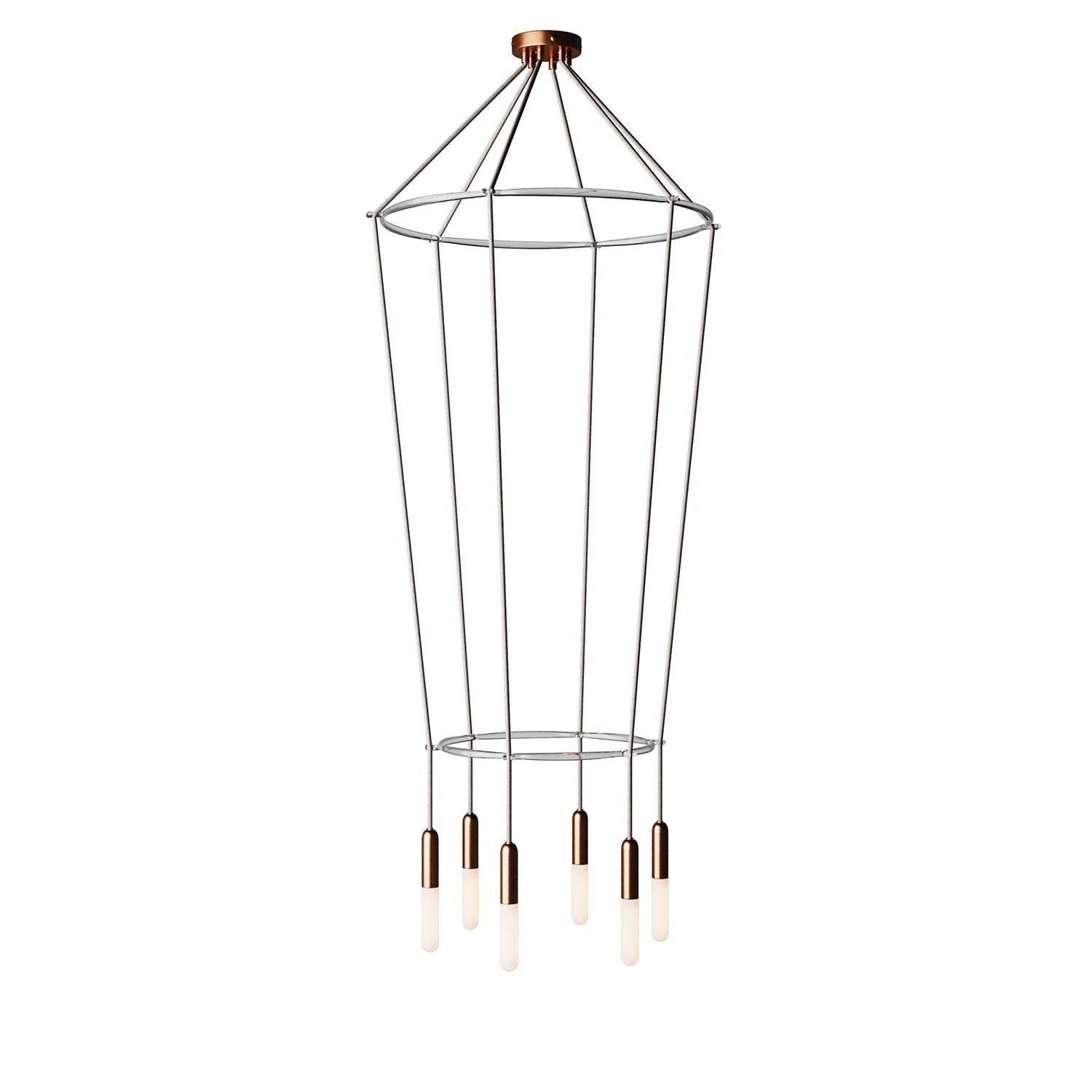 Cage P-light Lámpara de Araña a 6 caídas