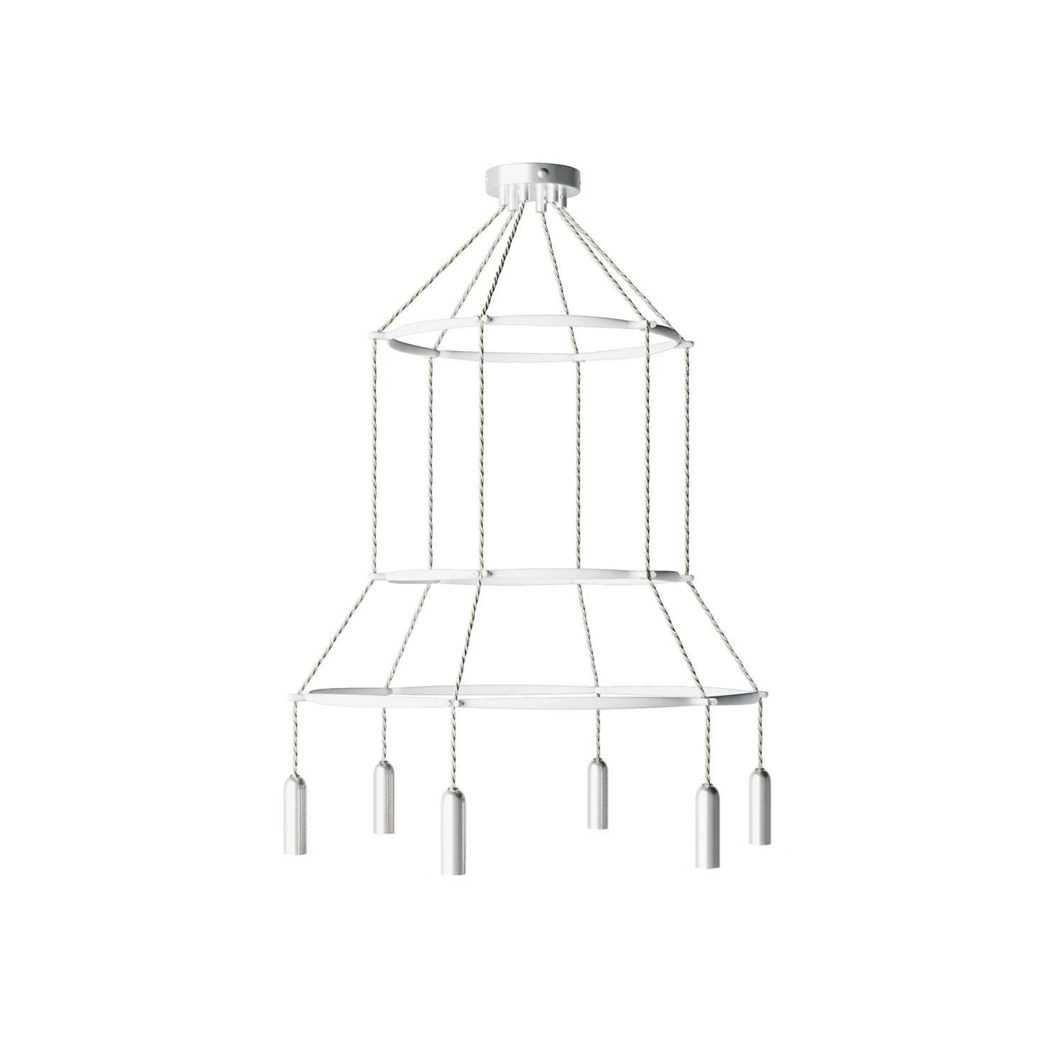 Cage P-Light Dash Lámpara de Araña a 6 caídas