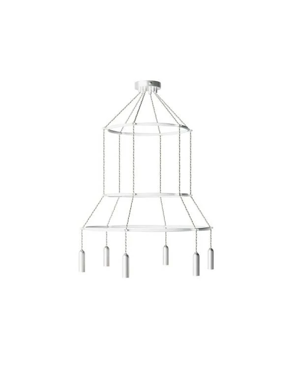 Cage P-Light Dash Lámpara de Araña a 6 caídas