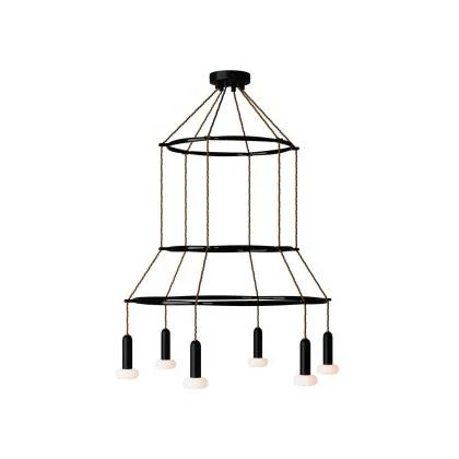Cage P-Light Dash Lámpara de Araña a 6 caídas