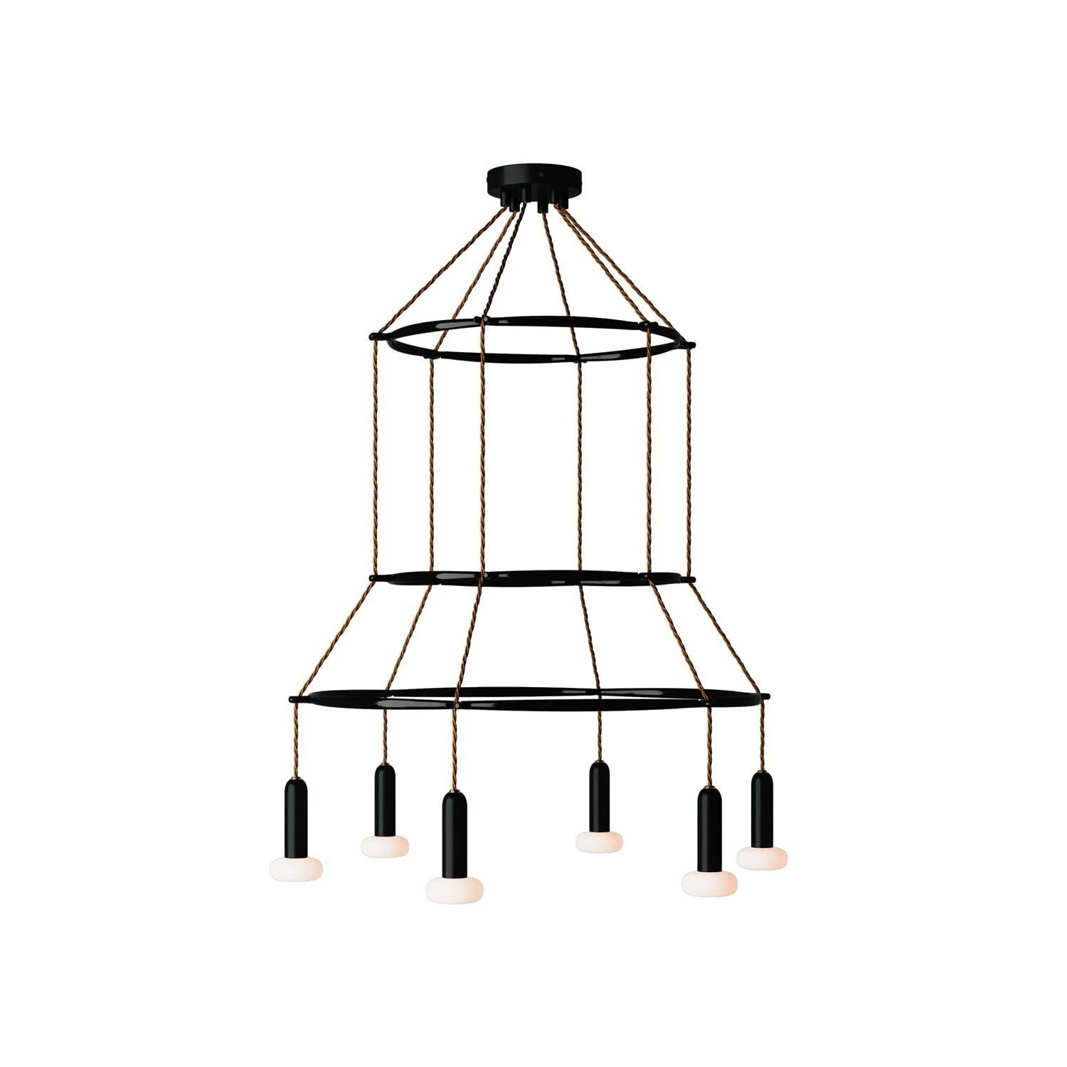 Cage P-Light Dash Lámpara de Araña a 6 caídas