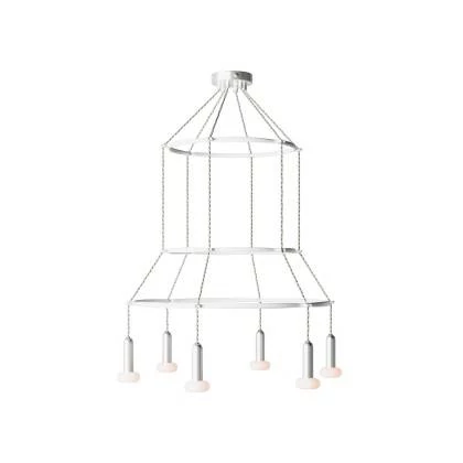 Cage P-Light Dash Lámpara de Araña a 6 caídas