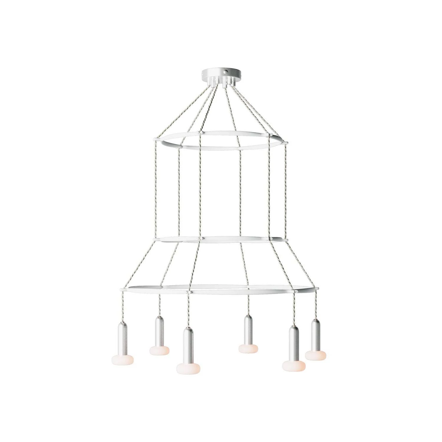 Cage P-Light Dash Lámpara de Araña a 6 caídas