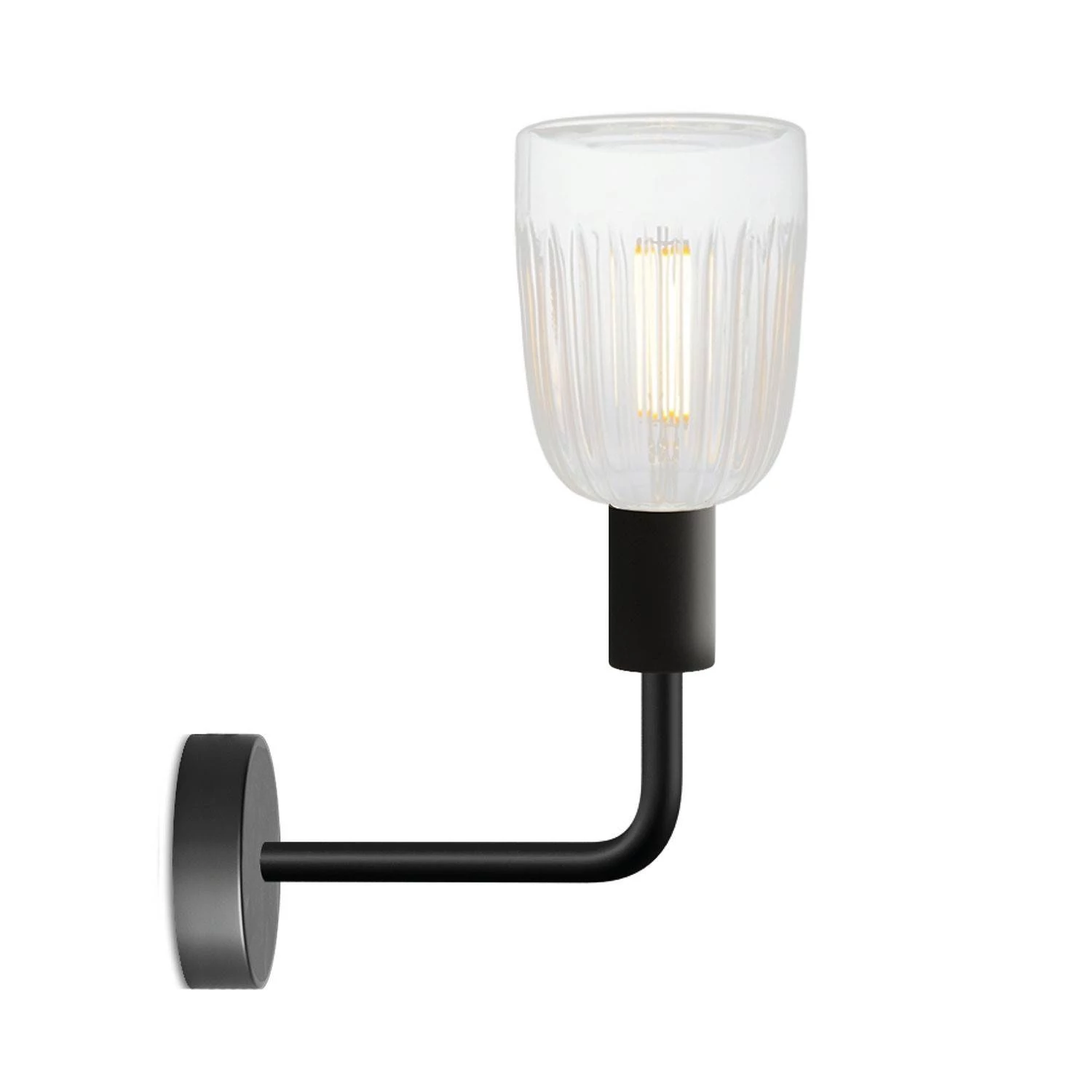 Lámpara Fermaluce Elle de metal con bombilla Crystal