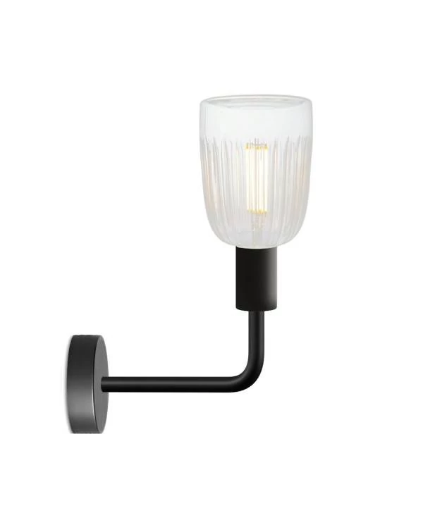 Lámpara Fermaluce Elle de metal con bombilla Crystal