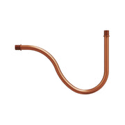 Tubo curvo de extensión en S para lámpara, 16,5 cm en metal - Cobre satinado