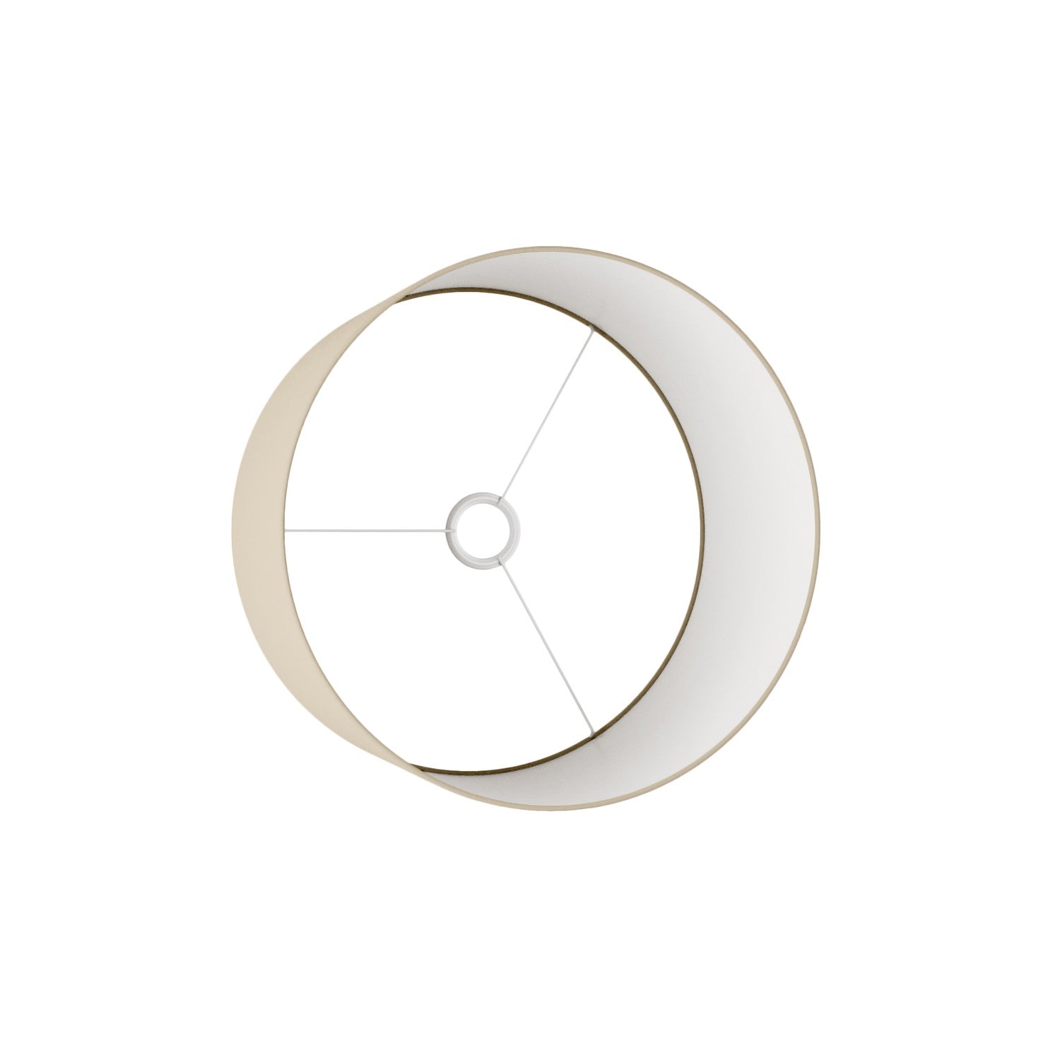 Paralume Cilindro L in tessuto con attacco E27 - Made in Italy - Arenal Tortora