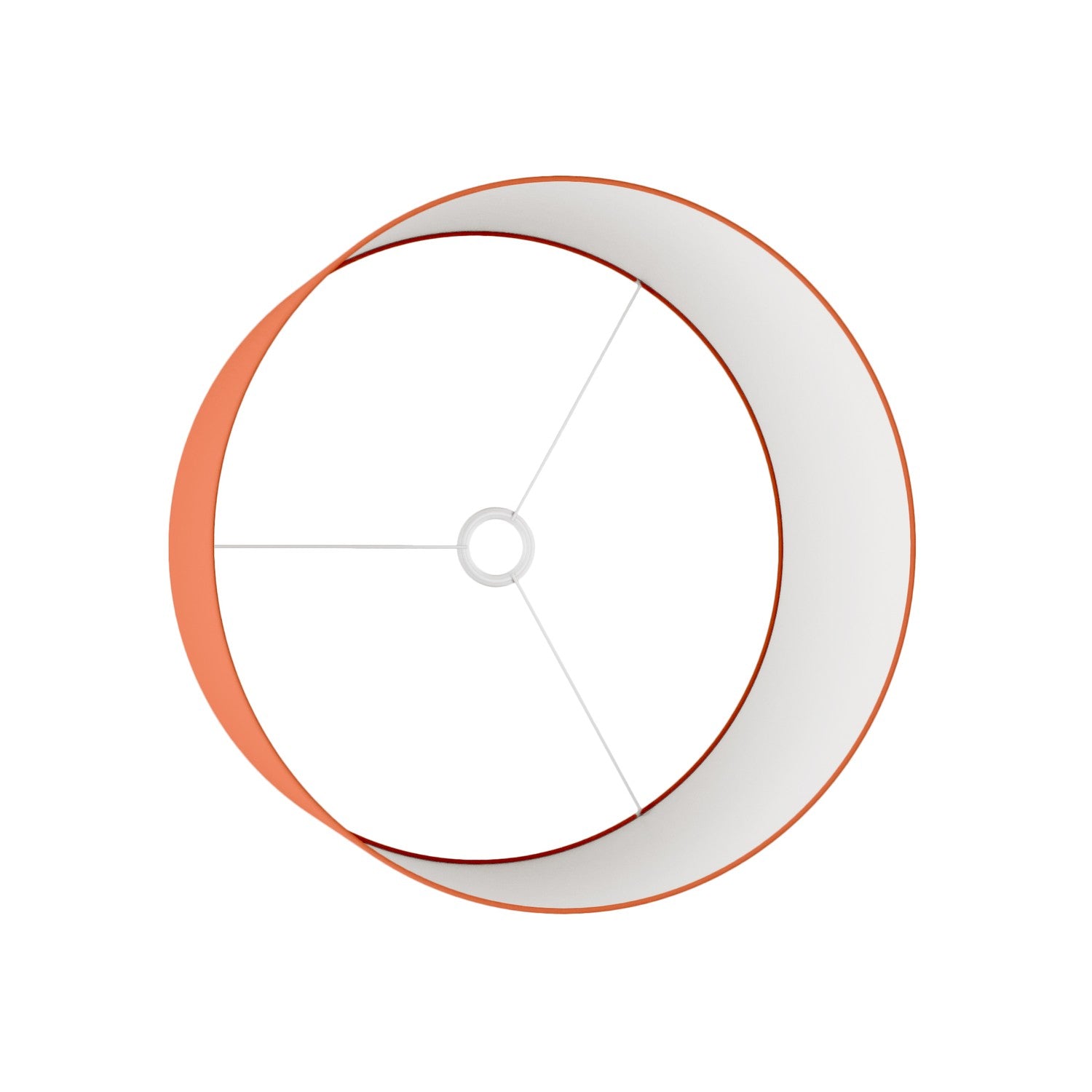 Paralume Cilindro XL in tessuto con attacco E27 - Made in Italy - Cinette Aragosta