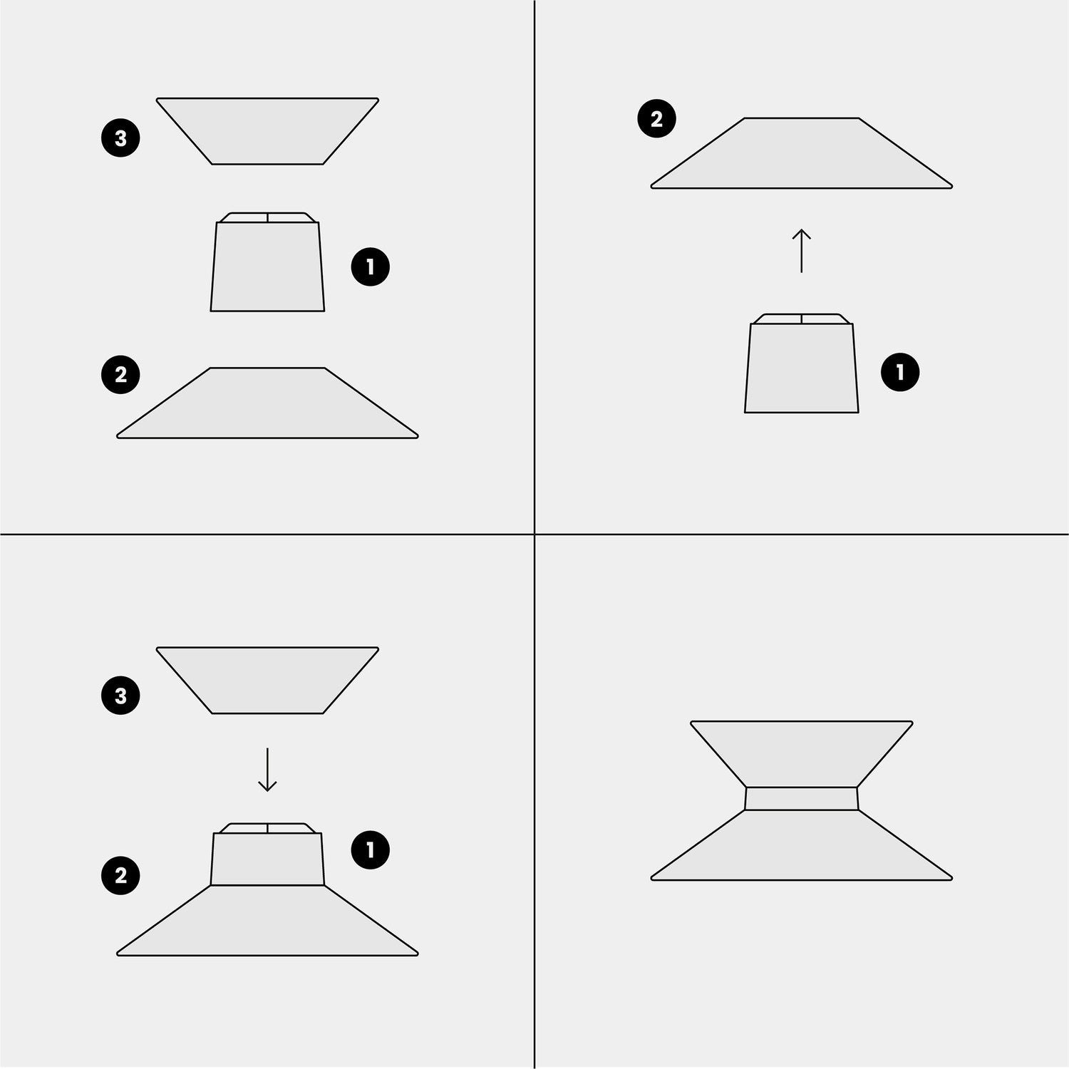 Paralume in tessuto Clessidra Arenal cenere - Made in Italy Arenal sabbia