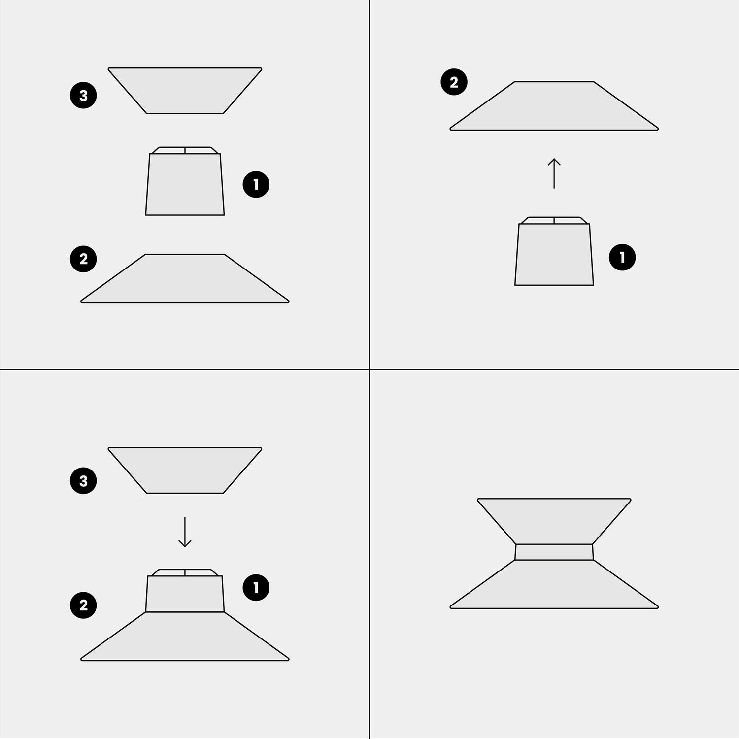 Paralume in tessuto Clessidra Arenal sabbia - Made in Italy Teletta antracite