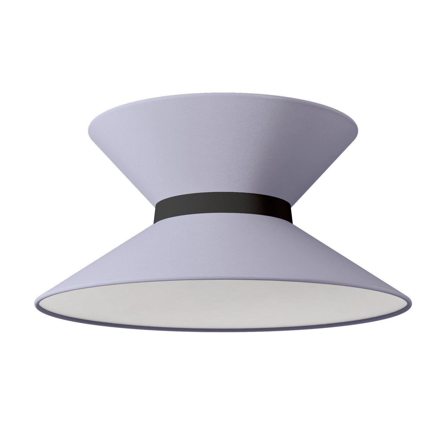 Paralume in tessuto Clessidra Teletta lilla - Made in Italy Teletta antracite