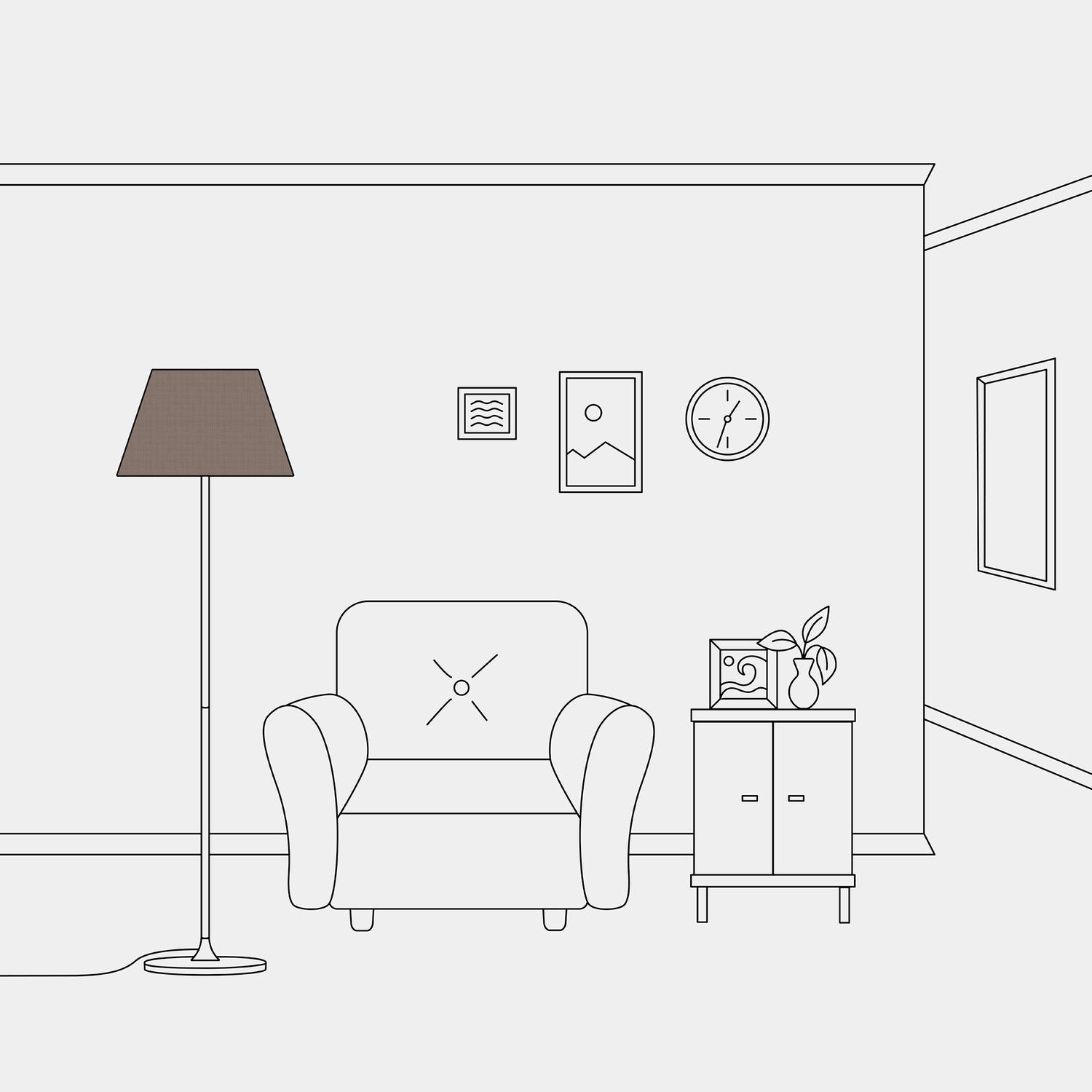 Paralume Impero M in tessuto per lampada da terra con attacco E27 - Made in Italy - Camelot Marrone