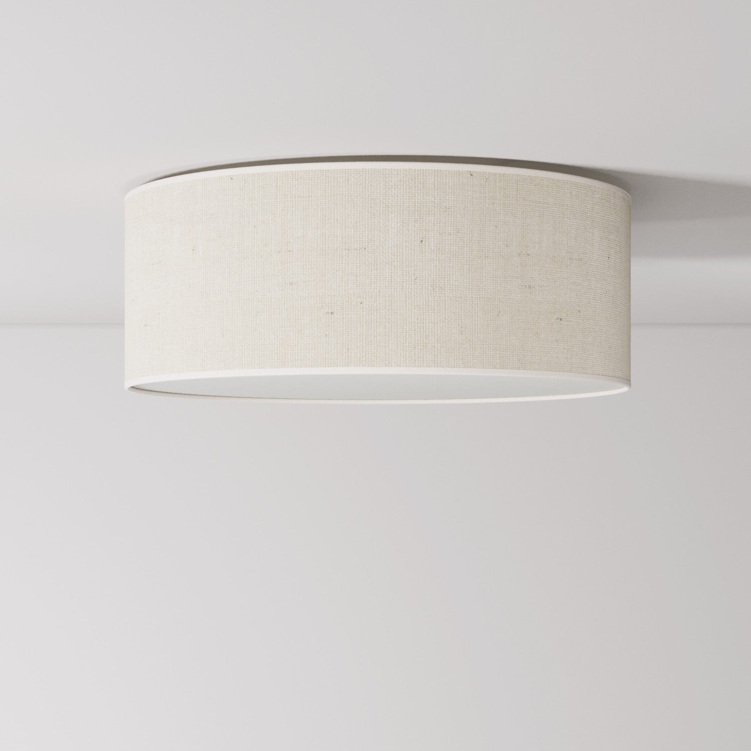 Plafoniera in tessuto Medium Slim - Made in Italy - Juta Chiara