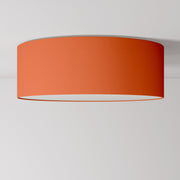 Plafoniera in tessuto Large Cinette aragosta - Made in Italy