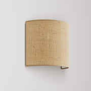 Applique Ventola con paralume in tessuto - Made in Italy - Juta Naturale