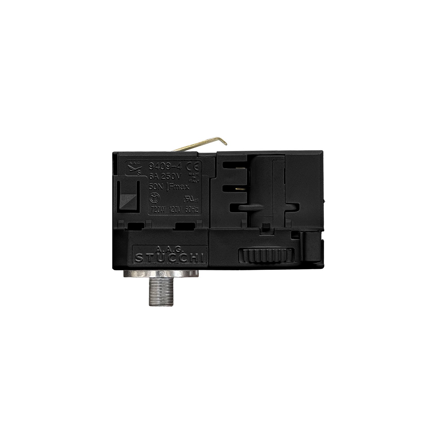 Adattatore Stucchi Nero per binario trifase - per estensione o snodo