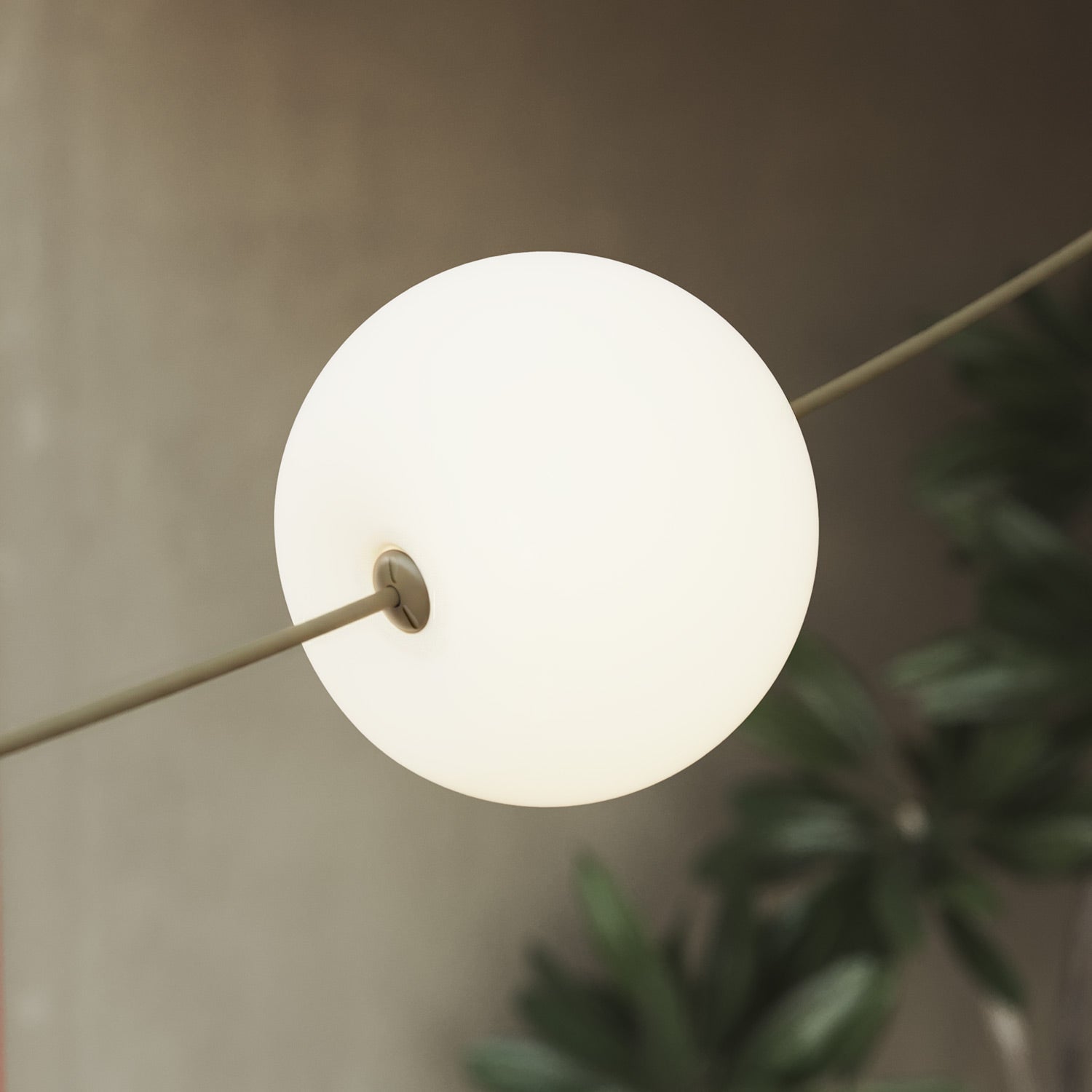 Catena luminosa 6 punti luce da esterno IP67 Verde Oliva - Marina6 Cherry 140 cm