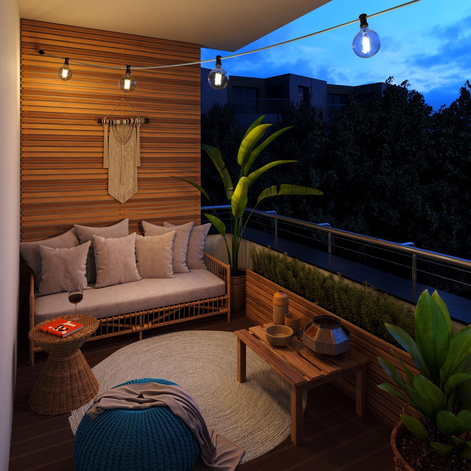 Catenaria Sistema Lumet da 7,5 m con cavo tessile CZ04, 5 portalampada, gancio e spina neri